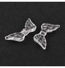 Wing Bead Acrylic Clear  12x29mm