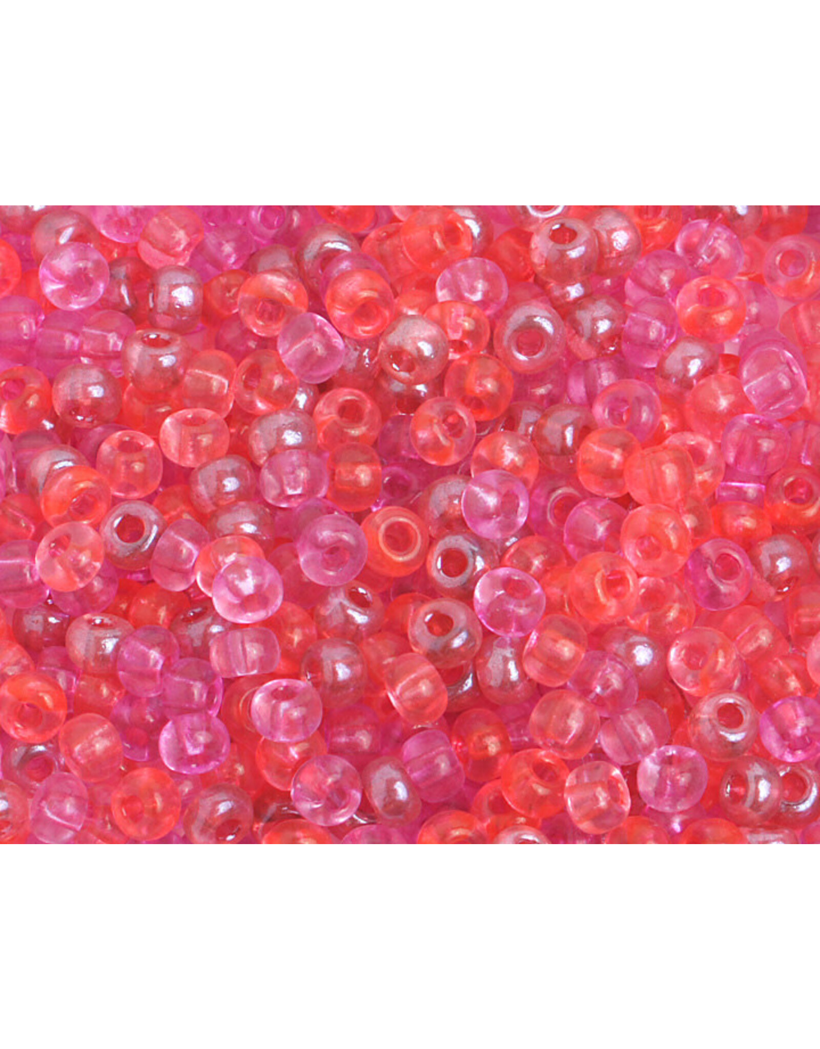 Czech 40144  6  Seed   Transparent Pink Mix