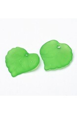 Leaf Acrylic  Green Matte 16mm