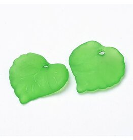 Leaf Acrylic  Green Matte 16mm