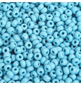 Czech 401622 6 Seed Opaque Turquoise  Blue