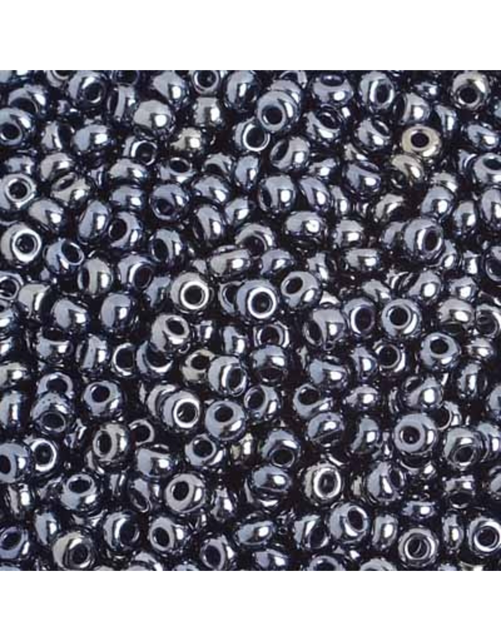 Czech 401721  6  Seed  Gunmetal Metallic Grey