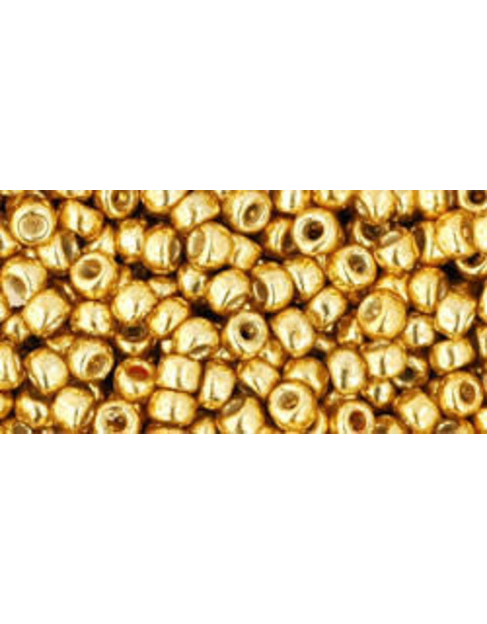 Toho pf557 8  Round  40g  Gold Starlight Metallic