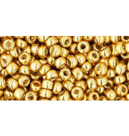 Toho pf557 8  Round  40g  Gold Starlight Metallic