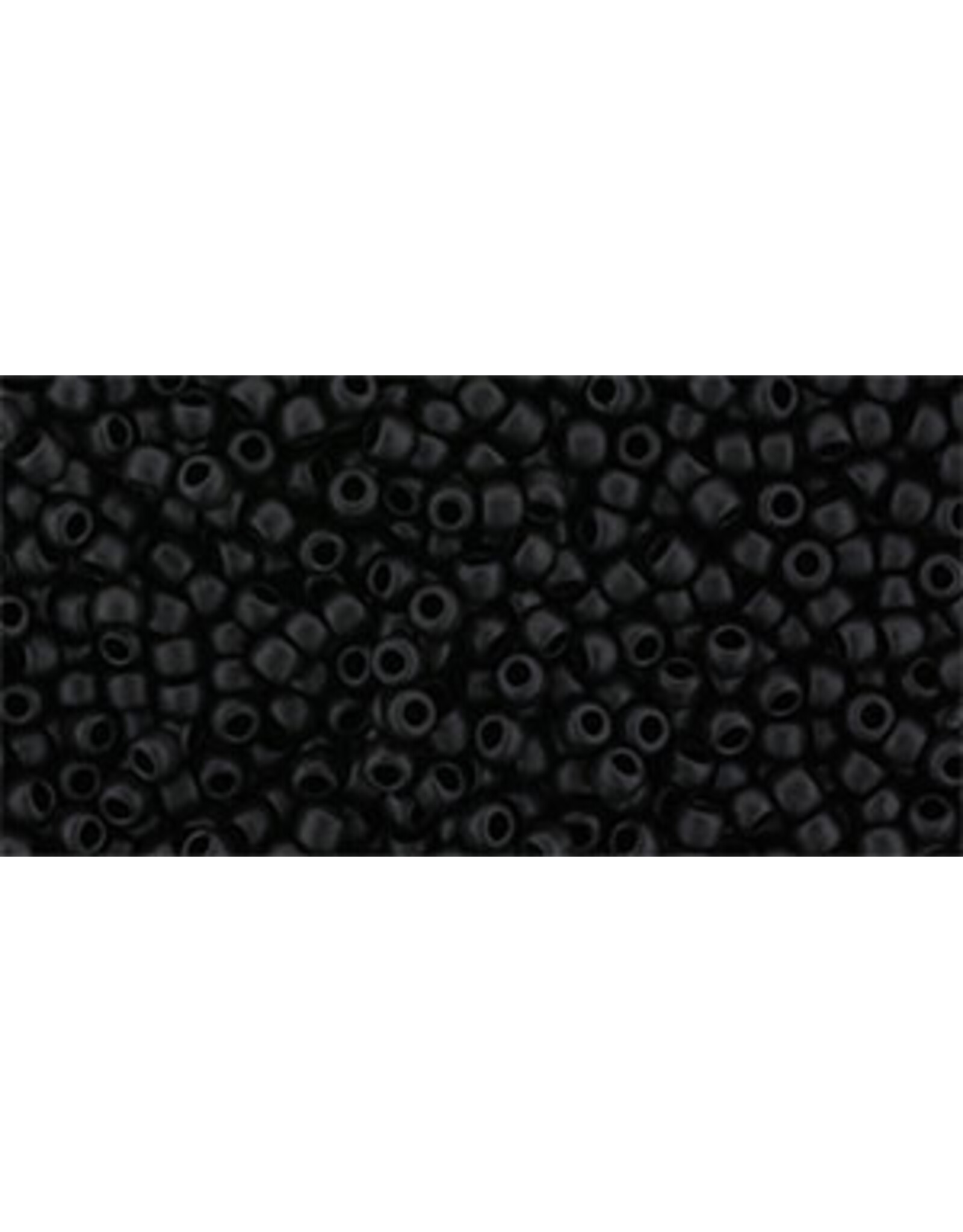 Toho 2612f 11  Round 40g Opaque Jet Black Semi Glazed Matte