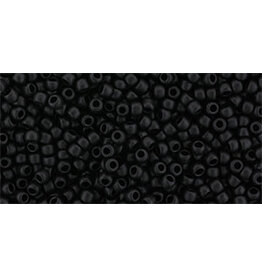 Toho 2612f 11  Round 40g Opaque Jet Black Semi Glazed Matte