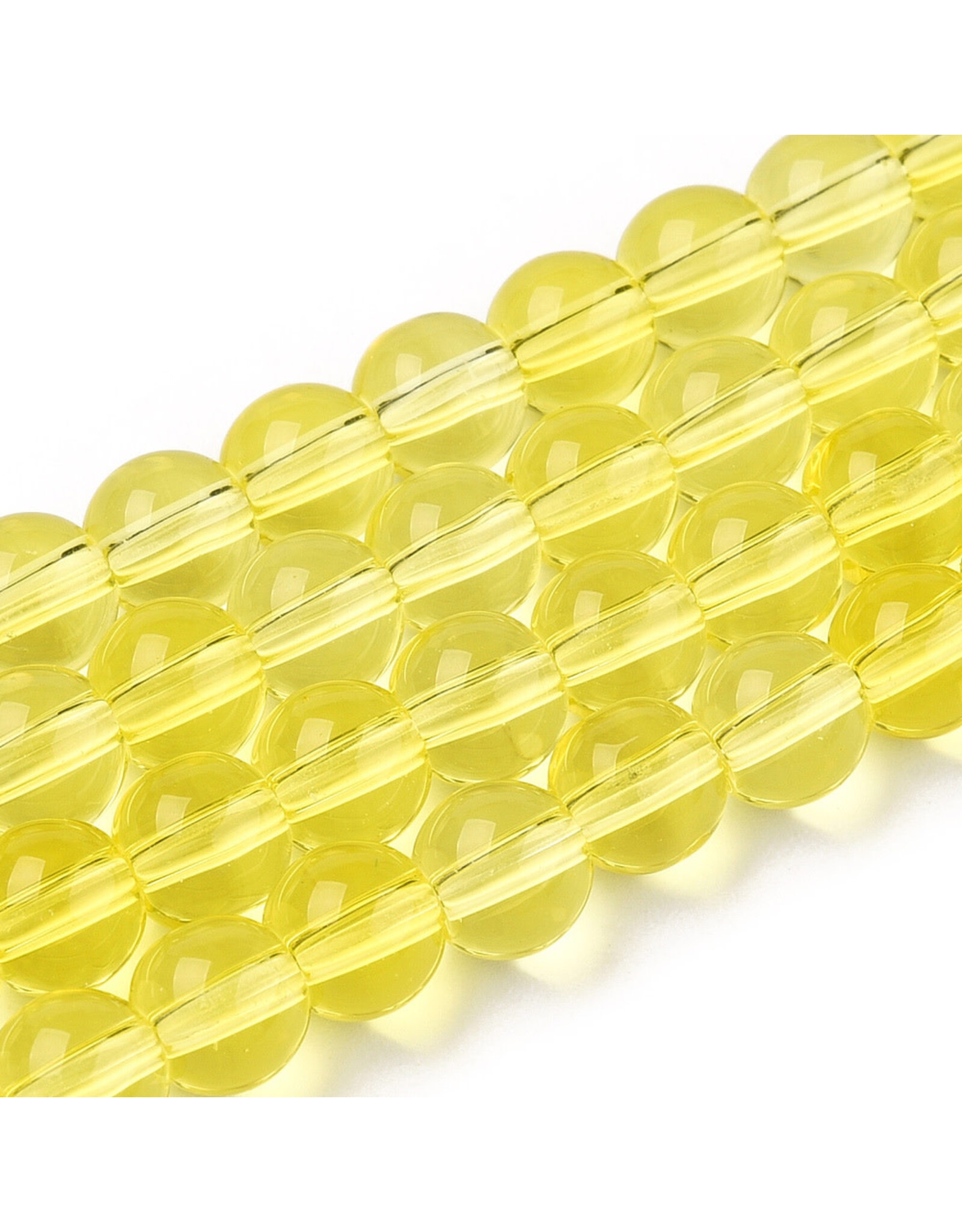 6mm Round  Yellow  x65