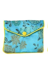 Gift Bag  Zipper Floral  8x10cm  x1