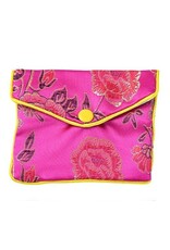 Gift Bag  Zipper Floral  8x10cm  x1