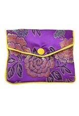 Gift Bag  Zipper Floral  8x10cm  x1