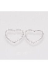 Heart Link  Stainless 20mm    x6 NF