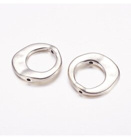 Bead  Frame 20mm Antique Silver x12 NF