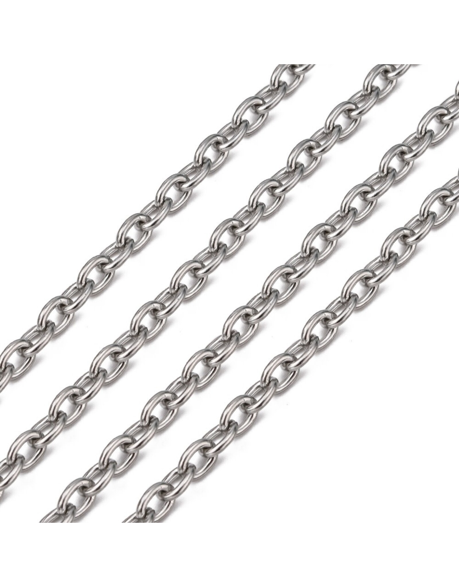 #26 Cable Chain 6x4.5mm 304 Stainless Steel NF