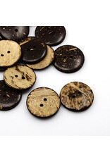 Coconut Shell Button 30mm x6