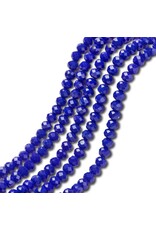 8x6mm Rondelle Opaque Blue  x65