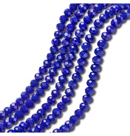 8x6mm Rondelle Opaque Blue  x65