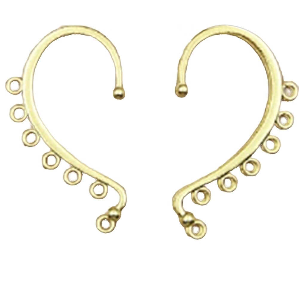 Ear Cuff 58x34mm x2 - Strung Out On Beads