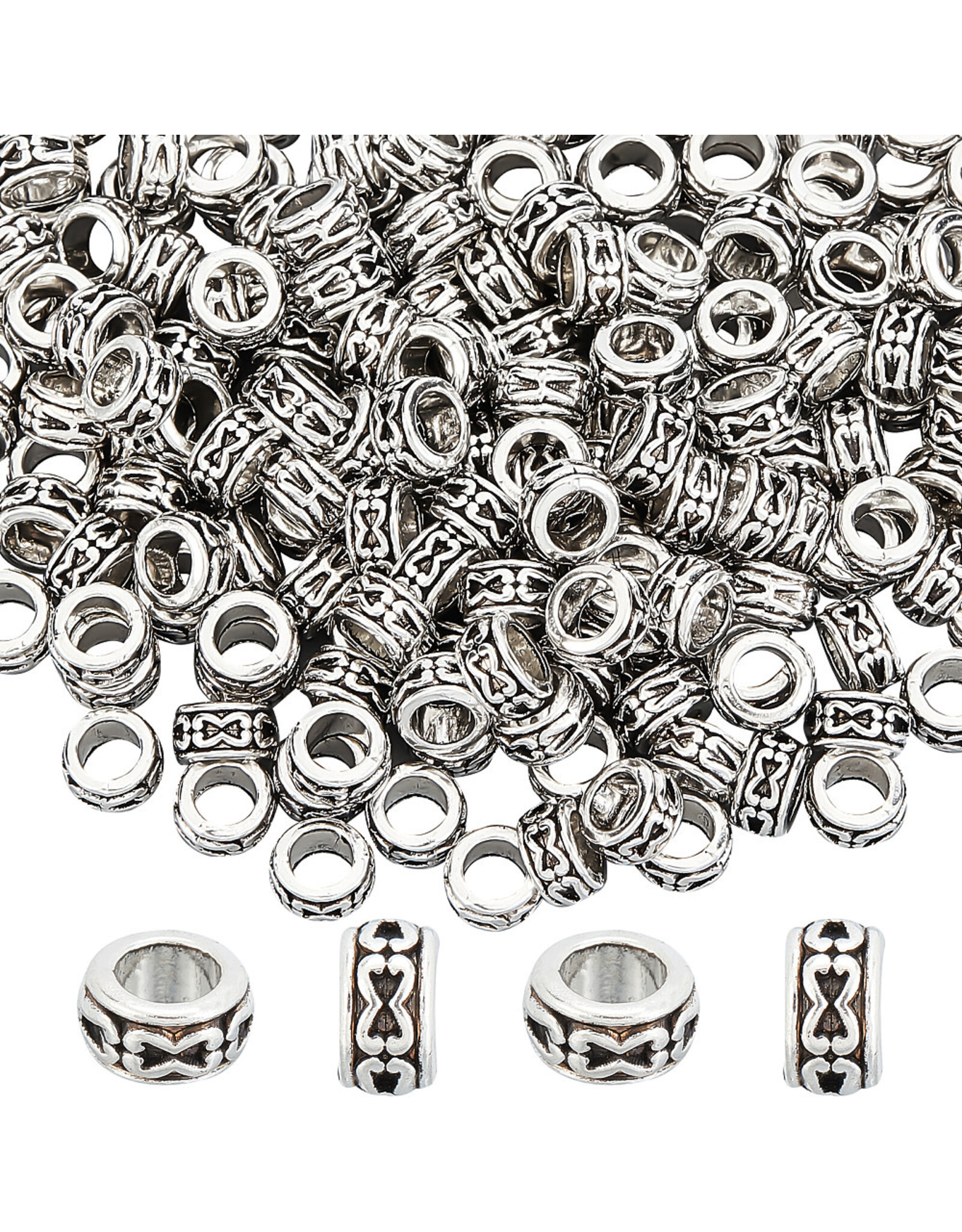 Rondelle Spacer Bead  6mm  x50