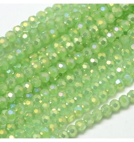 4mm Round Green Opal AB  x95