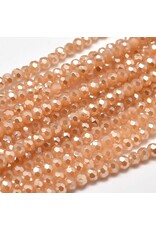 4mm Round Peach Opal Lustre  x95