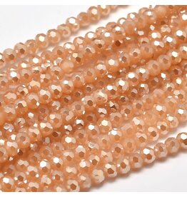 4mm Round Peach Opal Lustre  x95