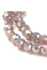 4mm Round  Opaque Mauve AB x85