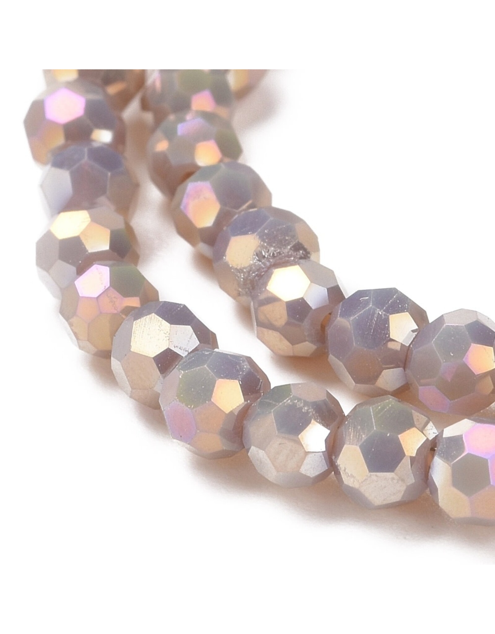 4mm Round  Opaque Mauve AB x85