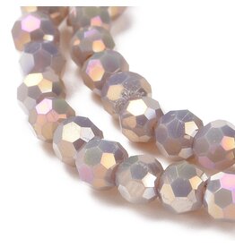 4mm Round  Opaque Mauve AB x85