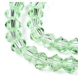 6mm Bicone Peridot x45