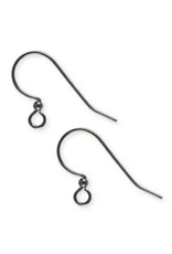 Ear Wire15mm with  2mm Ball Gunmetal  x50 NF