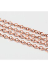 #16 Cable Chain Soldered  4x3mm  Antique Copper 1 Foot NF