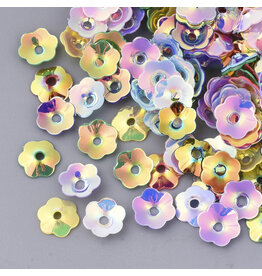 7mm Cupped Flower Sequin 11g Multi AB