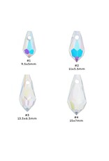 Drop Clear AB  Assorted Sizes  x48