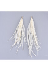 Ostrich Feather Dangle 130mm