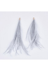 Ostrich Feather Dangle 130mm