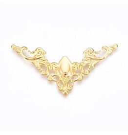 Filigree Pendant Silver 35x59mm