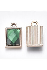 Rectangle Pendant Acrylic 21x13mm x2