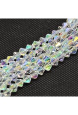3mm Bicone  Clear AB   x110