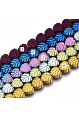Leaf Synthetic Hematite  6x6mm  x60