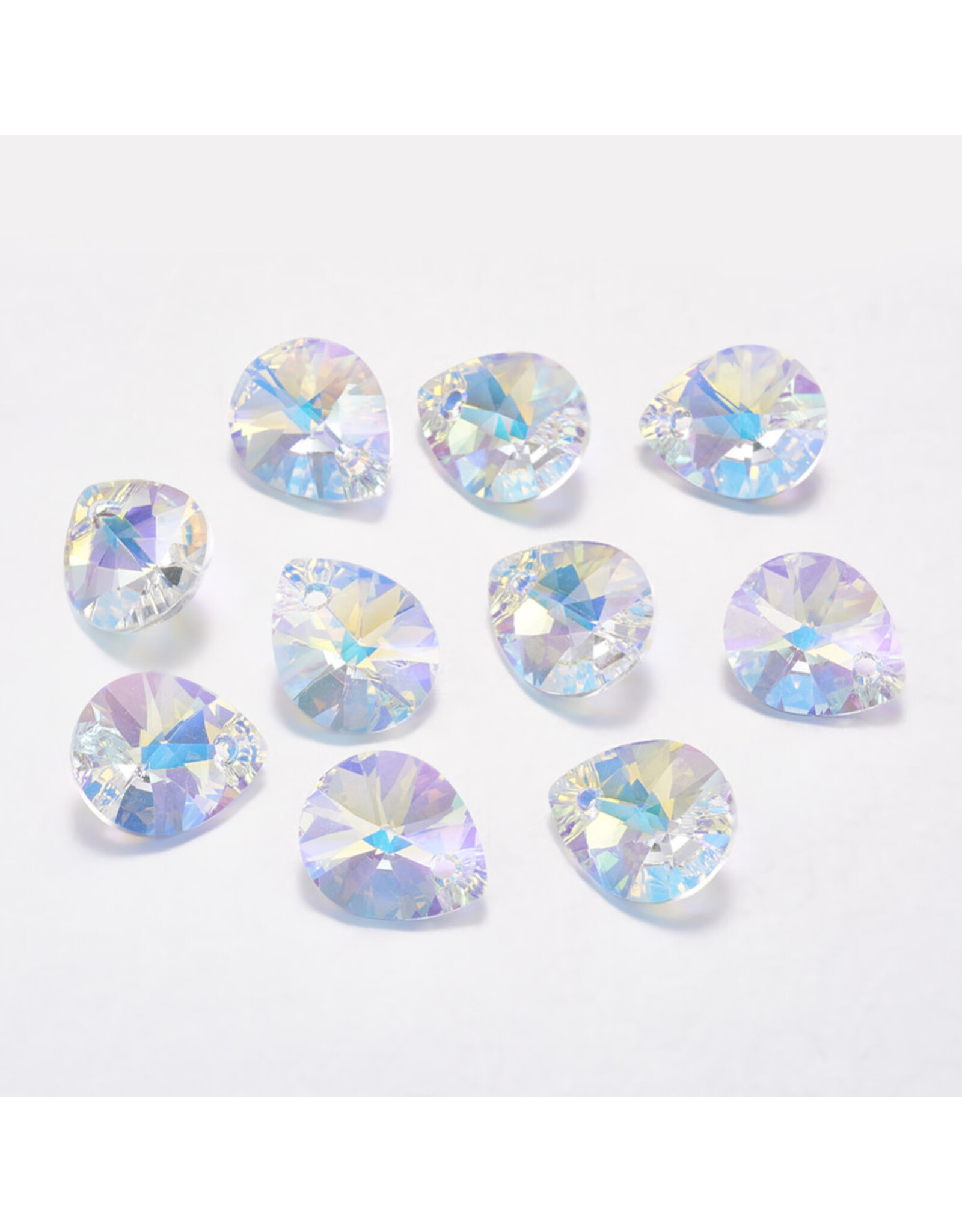 Drop Clear AB  8x6mm  x6 pcs