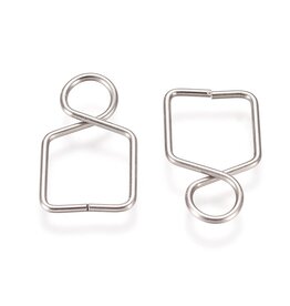 Stainless Steel Bail 14x8mm x20