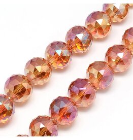 18mm Round  Faceted    x10