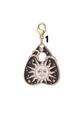 Divination Charm 26x22mm with Gold Lobster x1