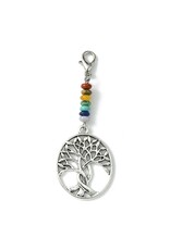 Tree Of Life Zipper Pull   55mm Antique Silver