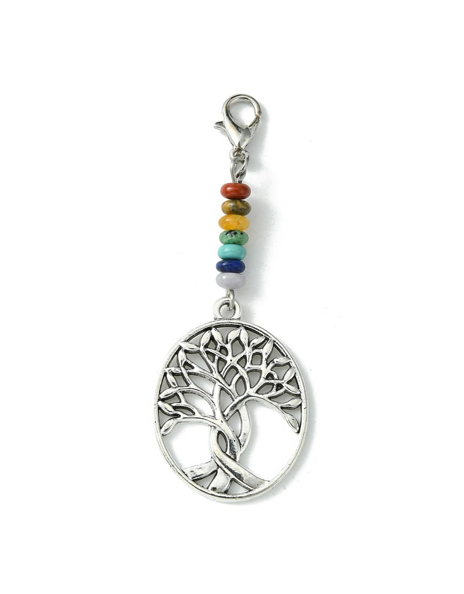 Tree Of Life Zipper Pull   55mm Antique Silver