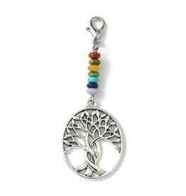Tree Of Life Zipper Pull   55mm Antique Silver