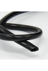 Hollow PVC   5mm  Black (3mm Hole) x1 Meter