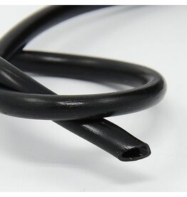Hollow PVC   5mm  Black (3mm Hole) x1 Meter