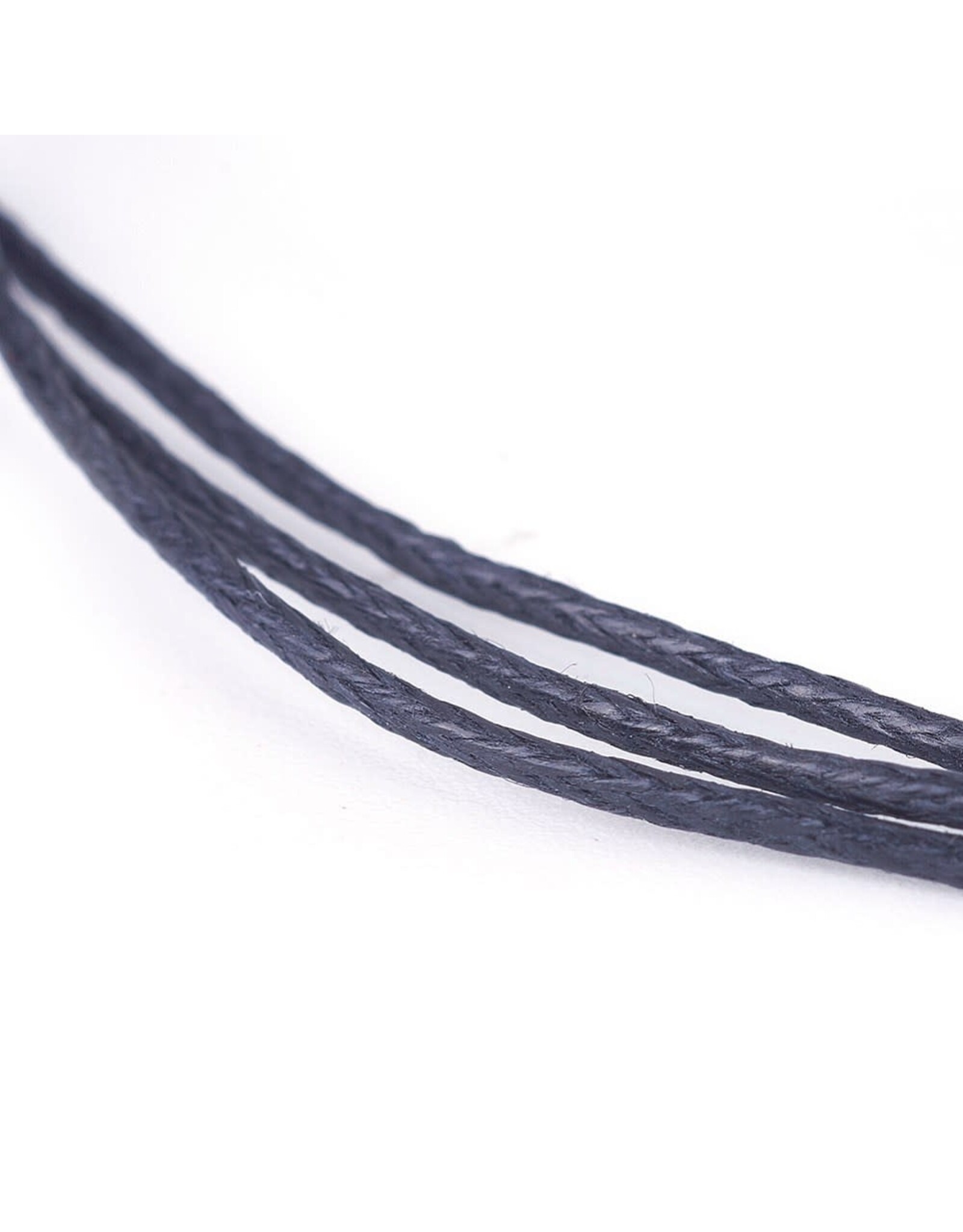 #300-Cotton  Cord  1mm Black x10m