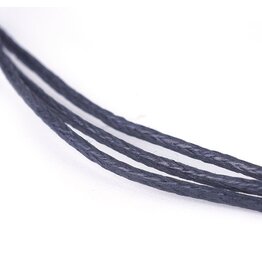 #300-Cotton  Cord  1mm Black x10m